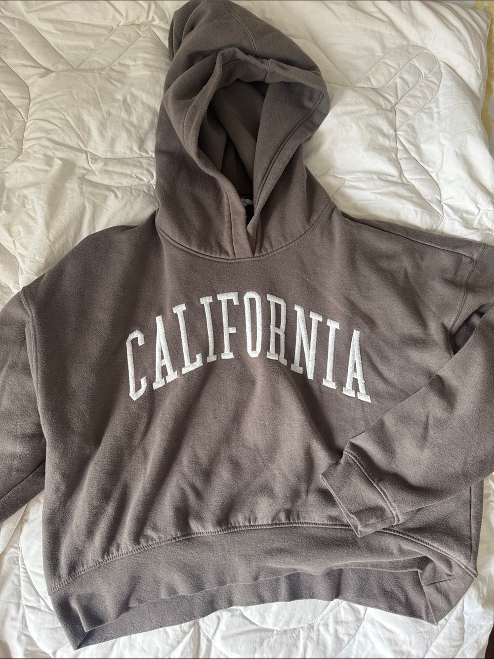 Reflex California oversized brown hoodie pullover sweatshirt